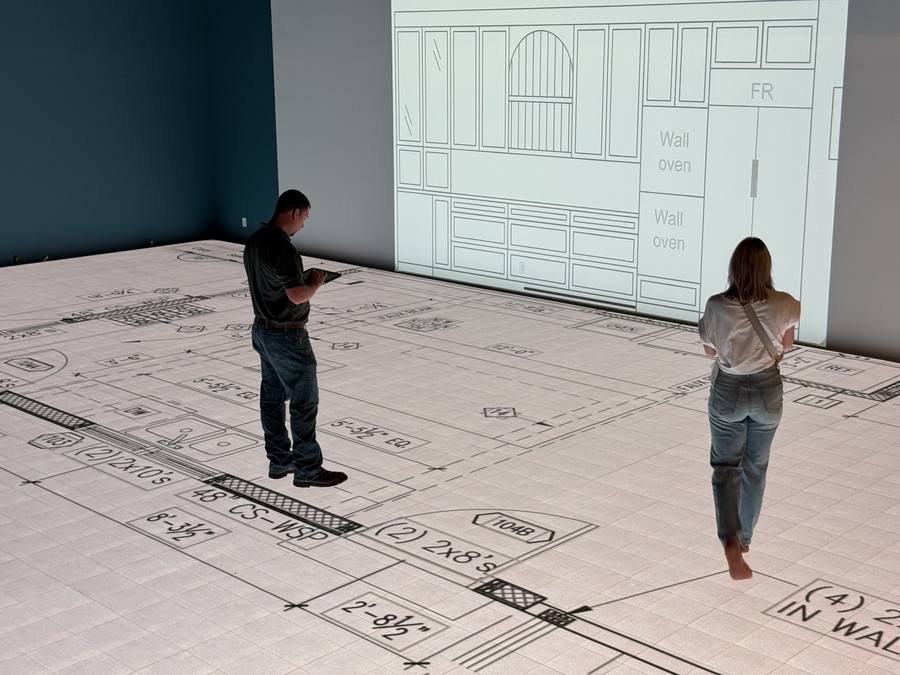 Reviewing the kitchen layout