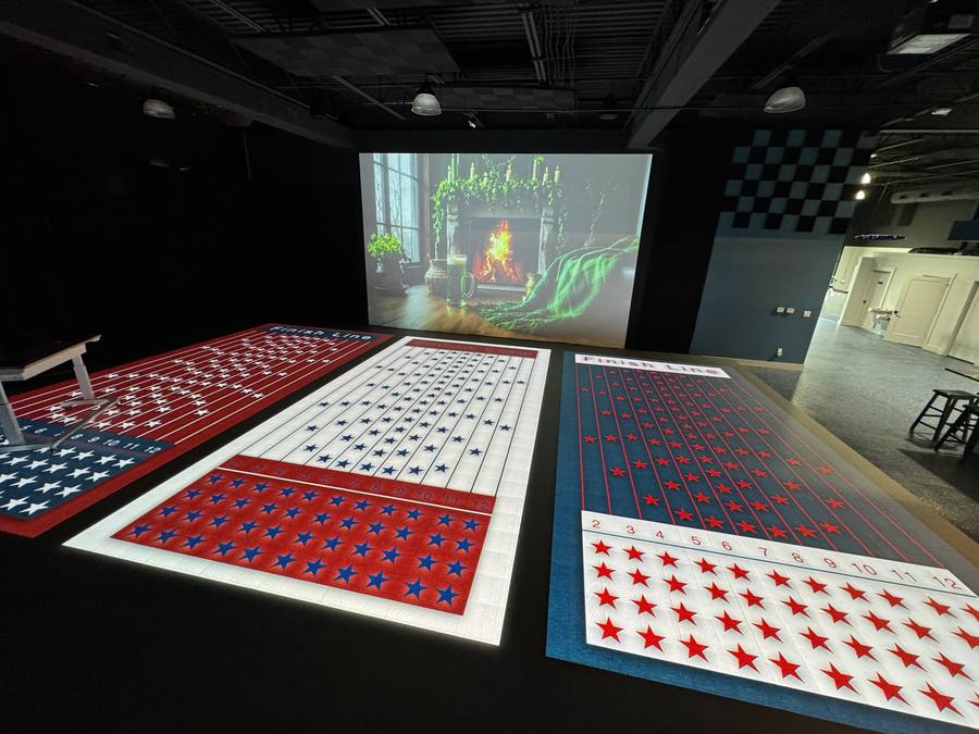 Giant interactive game board