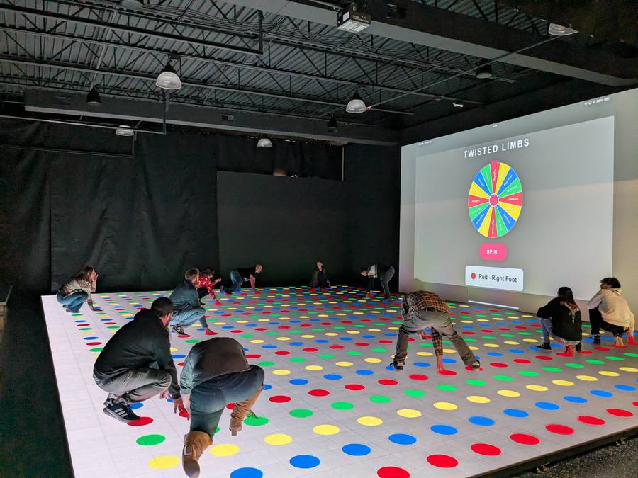 Floor games for groups