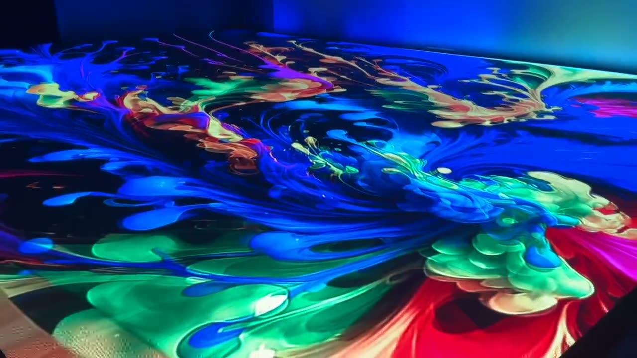 Interactive LED floor visuals